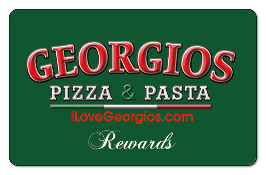 georgios logo on a green background